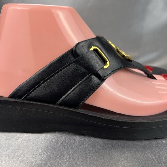 Aerothotic Sandals Womens 9.5 /40 Arch Support Flip Flop Gold Medallion Summer - Picture 6 of 17